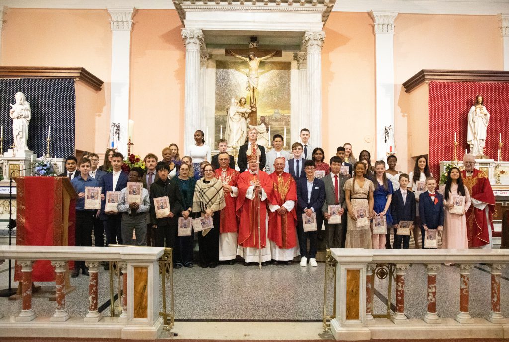 St Mary's Catholic Church Confirmation candidates
